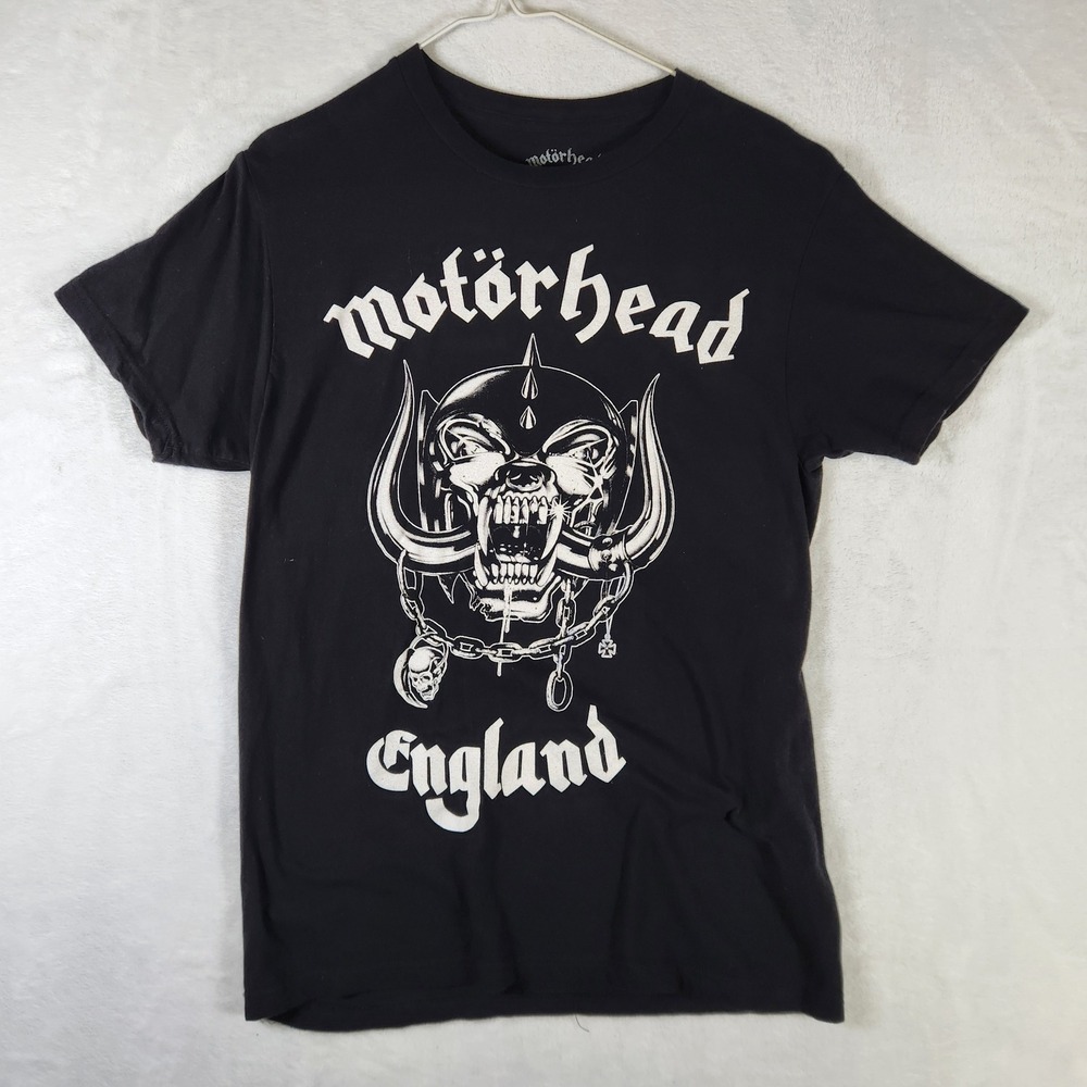 Motorhead England Graphic Band T-Shirt Black Small Mens Music‎ Rock Tee